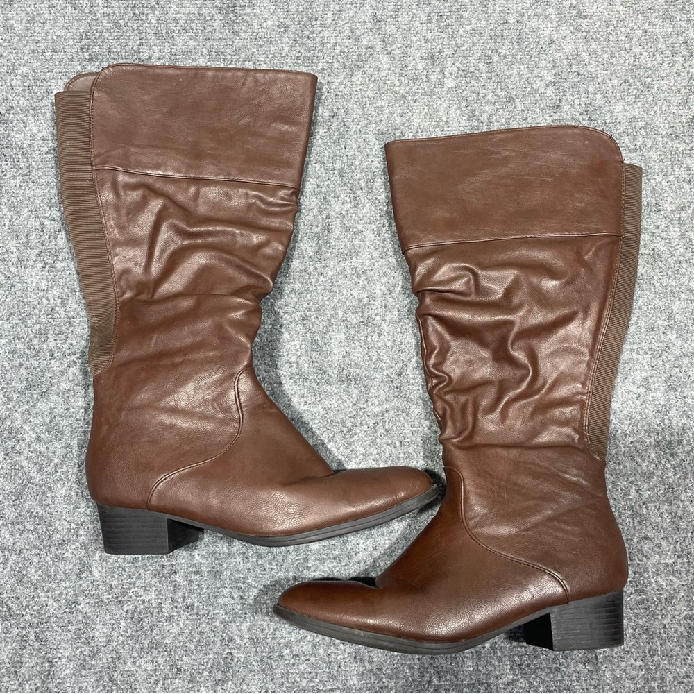 Lane Bryant Wide Calf Chocolate Knee High Boots